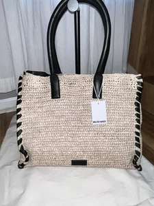 NWT Walter Baker Sailor Raffia Tote MSRP $328 - Picture 1 of 8