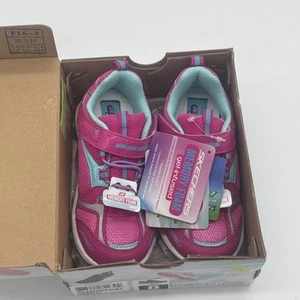 NEW Girls Skech-Air by Skechers Memory Foam athletic sneakers shoes Size 8 - Picture 1 of 3
