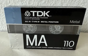 VTG New Sealed TDK MA-110 Metal Position IEC Type IV Blank Cassette Tape Japan - Picture 1 of 5