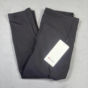 Pantaloni Lululemon Donna 10 Swift Speed HR Crop 21 Luxstream Tasche Riflettenti - Foto 1 di 12