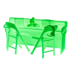 Glow In The Dark Commentator Table Playset for WWE & AEW Wrestling Figures - Picture 1 of 2