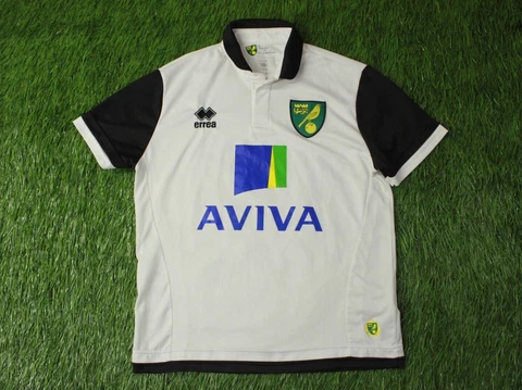 NORWICH CITY 2013-2014 FOOTBALL SOCCER SHIRT JERSEY AWAY ERREA ORIGINAL SIZE S Cover