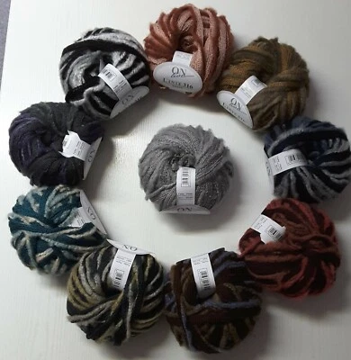 ONLINE WOLLE KLAUS KOCH ONline Linie 316 Shape Netzgarn mit Filzband dickes Garn Rüschengarn 100g Knäuel