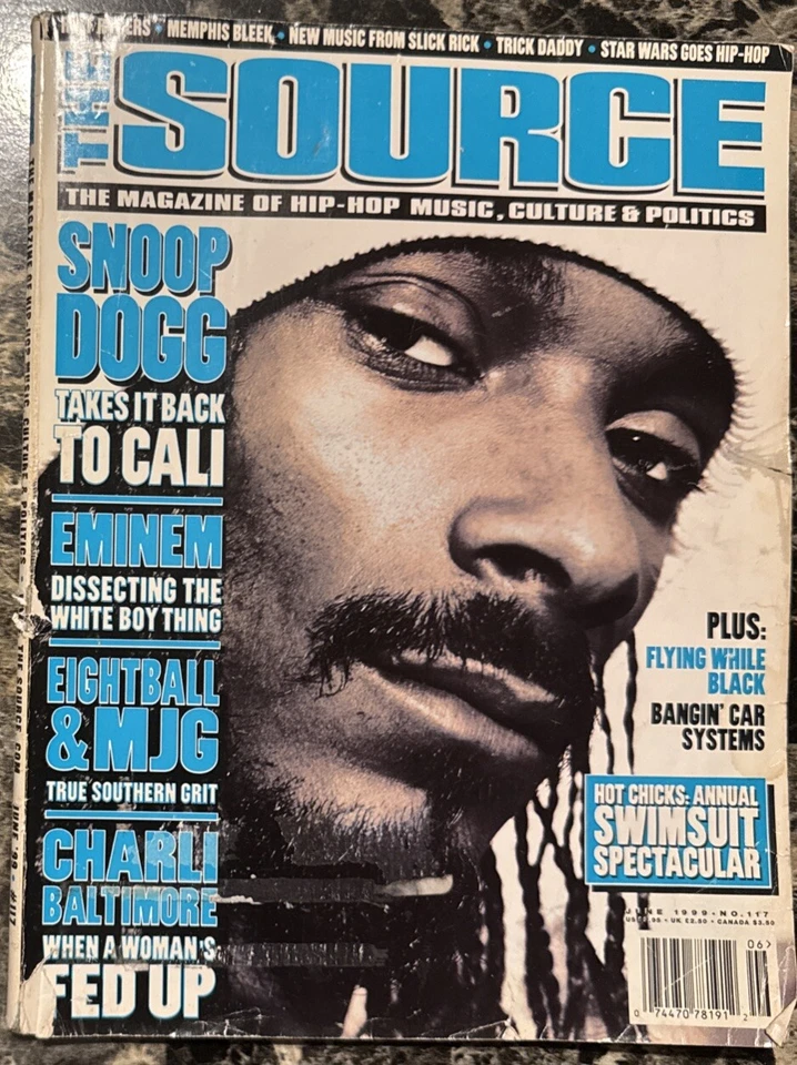 The SOURCE Magazine #117 June 1999 Snoop Dogg Eminem Swimsuit Issue RARE Hip-Hop - Image 1 of 1