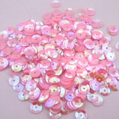 Lentejuelas Rosa Claro Iris 5mm Taza Redonda ~1.000 / ~10.000 (25% de Descuento) Piezas Sueltas HQ Foto 1 de 3