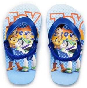 TOY STORY BUZZ LIGHTYEAR & WOODY Flip Flops Beach Sandals Toddler's Sz. 9-10 NWT - Picture 1 of 1