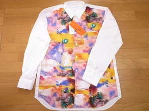 FUTURA x COMME des GARCONS SHIRT PRINT SHIRT CDG FUTURA2000 WHITE YELLOW size L - Picture 1 of 10
