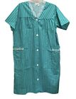 Lovely?S By Top Inc Vintage Ladies Nightgown Housecoat Green & White Size Xl New