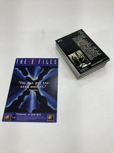 The X-FILES Season 1 TV Show Trading Cards 61 Cards 1995 TOPPS  - Picture 1 of 3