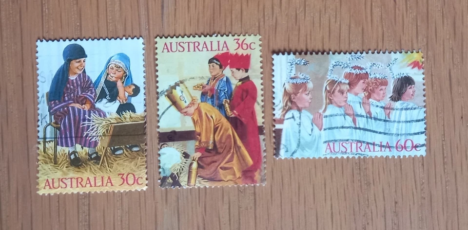 Complete Australia used stamp set: 1986 Christmas - Image 1 of 1