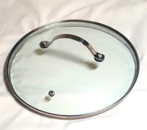 Vidrio templado de acero inoxidable sin marca de 10" tapa de repuesto ventilación de vapor - Imagen 1 de 4