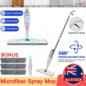 Microfiber Spray Mops for Floor Cleaning Wet Dry Dust Kitchen Floor 6 Mop Pads - Picture 1 of 14