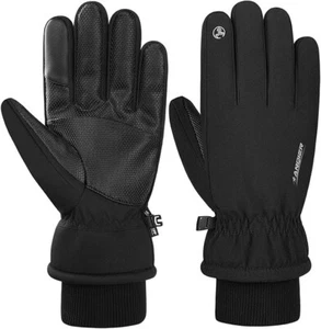 Thermal Gloves -20℉ Coldproof Touchscreen Ski Gloves Waterproof Winter 3M Black - Picture 1 of 6