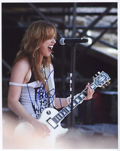 Lzzy Halestorm Band SIGNED  8 x 10 Photo 100%  Genuine + COA Lifetime Guarantee Cover