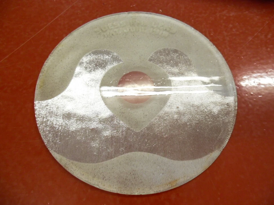 9 英寸平底玻璃成功精美亲笔签名头灯镜头 1919 1920 年代  — 第 1/4 张图片