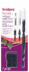 Sculpey - 5 in 1 Clay Tool Set - For use with Polymer Clay / Sugar Crafts - Picture 1 of 3