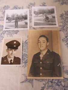 Lot of 4 Vtg. WWII & Post War Soldier Photos - Picture 1 of 10