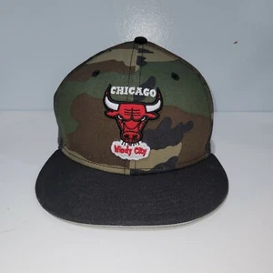 Chicago Bulls Windy City New Era 9Fifty Hardwood Classics Mütze camouflage snapbak - Bild 1 von 9