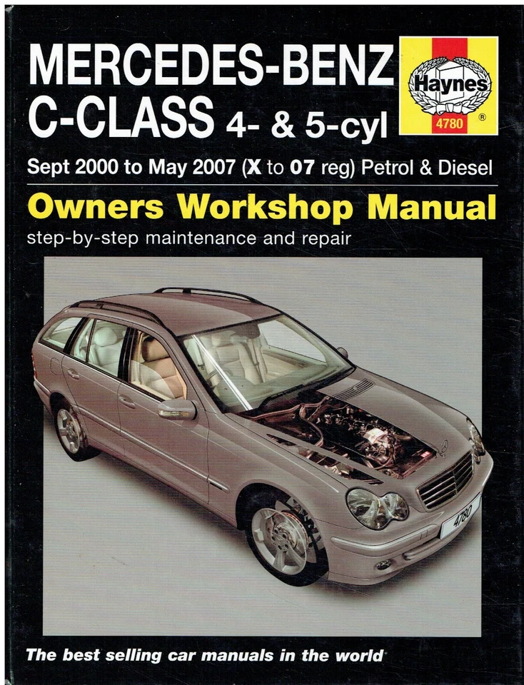 MERCEDES BENZ W203 C160 C180 C220 C270 PETROL DIESEL '00-07 OWNERS REPAIR MANUAL - Image 1 of 1