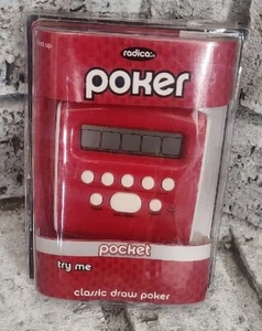 Radica Classic Draw Pocket Poker Rojo Juego Electrónico 2009 Nuevo en Caja FS  - Imagen 1 de 5