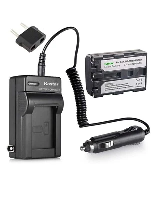 Cargador de pared de CA + batería recargable NP-FM50 para videocámaras Sony CCD-TRV Foto 1 de 4