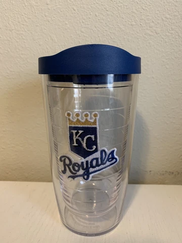 Kansas City Royals Tervis Clear Tumbler - 16oz - Double Walled with Blue Lid Cover