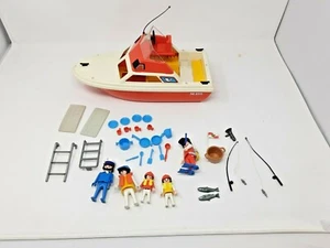 Vintage 1984 playmobil 3498 Barco de recreo / Crucero de cabina + Figuras, ! Accesorios - Imagen 1 de 12