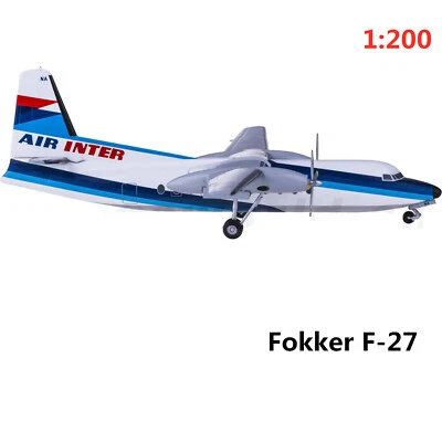 (Rare)1:200 AeroClassics AC219727 Air Inter Fokker F-27 F-BPNA Diecast Model - Image 1 of 2