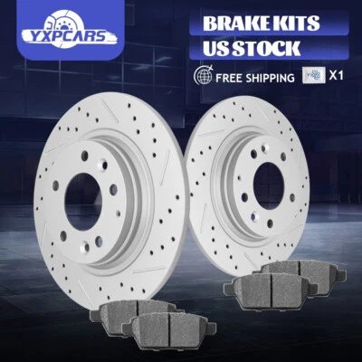 Rotores de disco trasero y pastillas de freno para Ford Fusion Mercury Milan MKZ 2006-2011 Foto 1 de 4