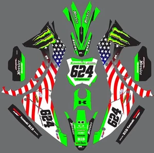 Graphics for Kawasaki KX450f 2024-2025 American Flag - Picture 1 of 1