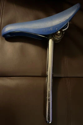 79-80’s MAUI BLUE BMX SEAT With Post. Old School BMX - Image 1 of 4