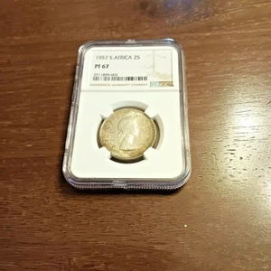 1957 South African 2 Shillings PF 67. Top Pop 1 of 19. - Picture 1 of 4
