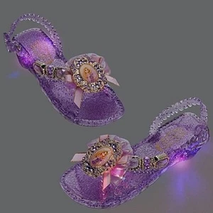 RAPUNZEL~Disfraz Enredado~ZAPATOS ILUMINADOS~Juventud Talla 2/3~NUEVO CON ETIQUETAS~Tienda Disney~2011 - Imagen 1 de 8