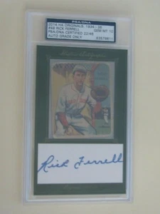 PSA 10 2014 Ha Originals 1934 Diamond Stars RICK FERRELL Signed Cut AUTO 22/46 - Picture 1 of 6