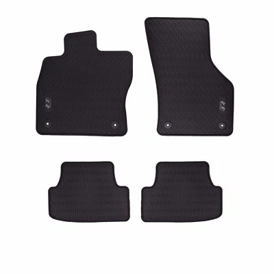 2015-2019 VW Volkswagen Golf R Monster Rubber All Weather Front Rear Floor Mats - Image 1 of 4