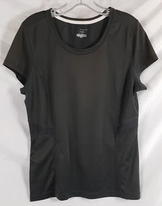 TEK Gear Women's Size Large Short Sleeve Athletic Top Dark Gray Gently Used - Picture 1 of 4