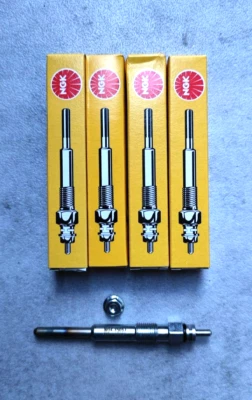 4 x Genuine NGK Y-503J Glow Plugs Fits Citroen/Fiat/Peugeot/Nissan/Rover 5005 - Image 1 of 4