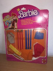 Mattel Barbie Accessori di Moda Fashion Add-Ons SCIARPE Scarfs #2462 MOC, 1978 - Picture 1 of 2
