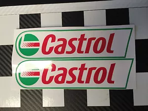 Calcomanías CASTROL, moto, automovilismo, rally, moto gp, tt, 200 mm x 50 mm - Imagen 1 de 2