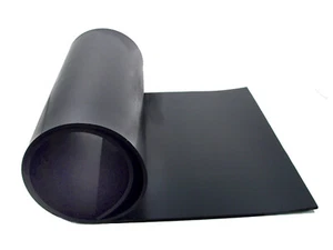 Hoja de goma maciza 10"" de ancho, 28"" de largo, 1/8"" de espesor; S 18-1028 - Imagen 1 de 1