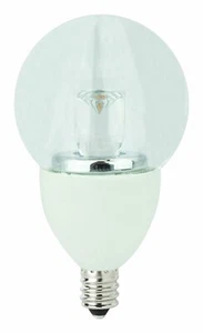 TCP #LED5E12G1627K E12 Chandelier Base Clear Dimmable Globe Lamp(NEW) Case of 6 - Picture 1 of 1