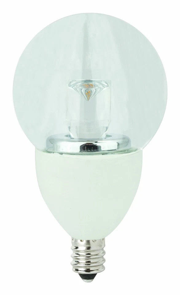TCP  #LED5E12G1627K E12 Chandelier Base Clear Dimmable Globe Lamp(NEW) Case of 6 - Image 1 of 1