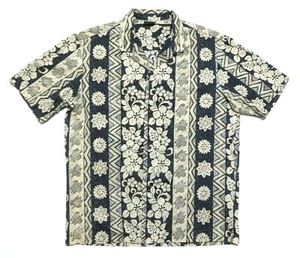 Royal Creations Hawaiian Shirt Mens L Short Sleeve Button Up Floral EUC - Picture 1 of 3