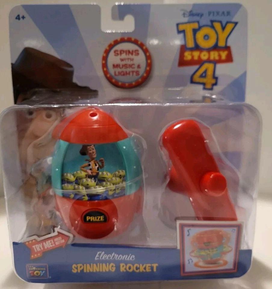 Disney Pixar Toy Story 4 Electronic Spinning Pizza Planet Claw Rocket A4