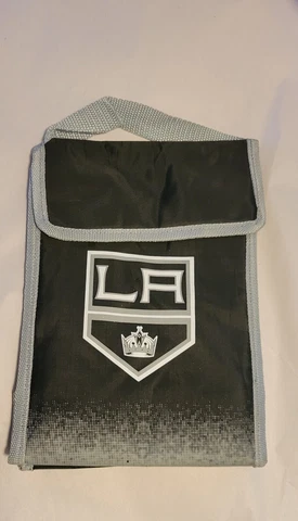 LA KINGS Insulated Bag w/ Strap - Black & Grey- Shield Logo Cover