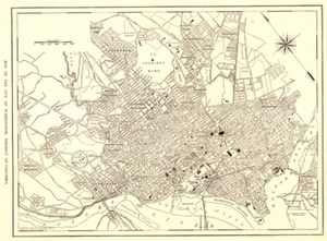 WASHINGTON D.C., DISTRICT OF COLUMBIA Antique Original Detailed City Map 1909 - Picture 1 of 3