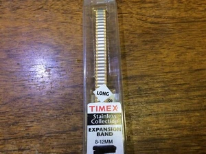 Banda de expansión vintage LONG TIMEX 8-12 mm. Aparece sin abrir, paquete original #3 - Imagen 1 de 3