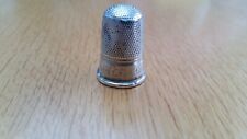 VICTORIAN SILVER (?) ‘FORGET ME NOT’ THIMBLE