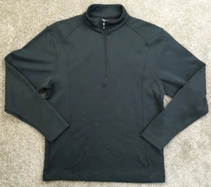 Nike Sweater Men's Small Gray Golf Sweatshirt Mock Neck 1/4 Zip Pullover Dri Fit - Picture 1 of 10