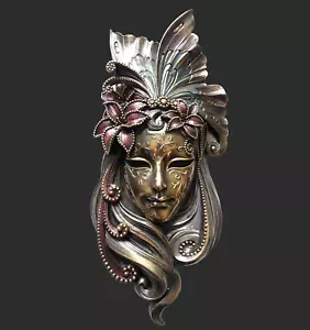 Venetian Mask Giglio the Lily Wall Decoration Carnival Venice Masquerade 20406 - Picture 1 of 5